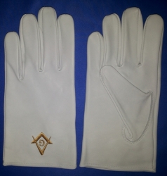 Masonic Leather Gloves 